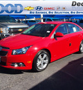 chevrolet cruze 2013 red sedan 2lt auto gasoline 4 cylinders front wheel drive automatic 76234