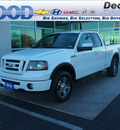 ford f 150 2008 white fx4 flex fuel 8 cylinders 4 wheel drive 4 speed automatic 76234