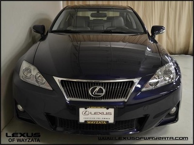 lexus is 250 2011 dk  blue sedan premium package gasoline 6 cylinders all whee drive automatic 55391