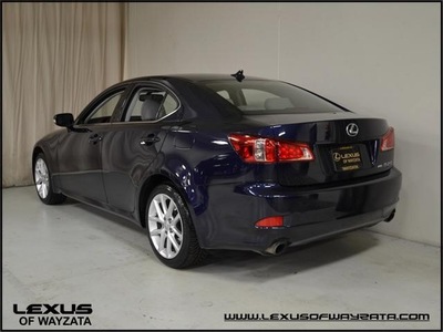 lexus is 250 2011 dk  blue sedan premium package gasoline 6 cylinders all whee drive automatic 55391