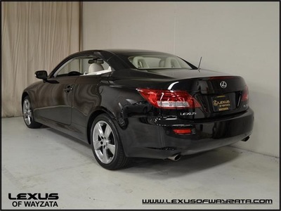 lexus is 350c 2010 black navigation gasoline 6 cylinders rear wheel drive automatic 55391