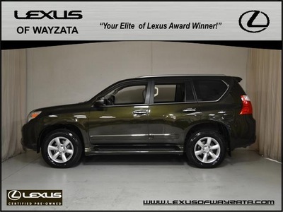 lexus gx 460 2010 dk  green suv premium navi dvd gasoline 8 cylinders 4 wheel drive automatic 55391