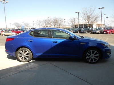 kia optima 2013 blue sedan gasoline 4 cylinders front wheel drive 6 speed automatic 43228