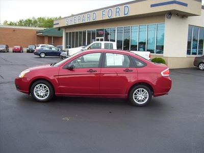 ford focus 2010 red sedan se gasoline 4 cylinders front wheel drive automatic 14424