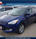 ford escape 2013 blue suv se gasoline 4 cylinders front wheel drive automatic 76108