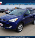 ford escape 2013 blue suv sel gasoline 4 cylinders front wheel drive automatic 76108