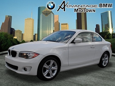 bmw 1 series 2013 white coupe 128i gasoline 6 cylinders rear wheel drive automatic 77002