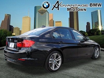 bmw 3 series 2013 black sedan 328i gasoline 4 cylinders rear wheel drive automatic 77002