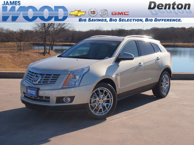 cadillac srx 2013 beige suv performance collection flex fuel 6 cylinders front wheel drive 6 speed automatic 76206