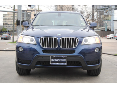 bmw x3 2012 lt  blue xdrive28i gasoline 6 cylinders all whee drive automatic 77002