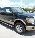 ford f 150 2012 green lariat gasoline 6 cylinders 4 wheel drive automatic 32783
