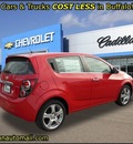 chevrolet sonic 2013 red hatchback ltz auto gasoline 4 cylinders front wheel drive automatic 55313