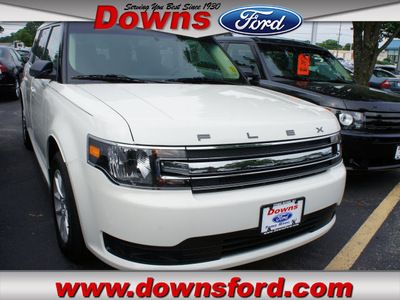 ford flex 2013 white suede se gasoline 6 cylinders front wheel drive  6 speed selectshift tran 08753