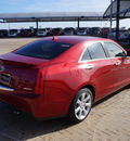 cadillac ats 2013 red sedan 2 0l gasoline 4 cylinders rear wheel drive automatic 76087