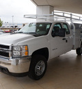 chevrolet silverado 2500hd 2013 summ white pickup truck work truck gasoline 8 cylinders 2 wheel drive automatic 76087