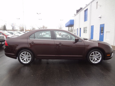 ford fusion 2011 dark plum sedan sel gasoline 4 cylinders front wheel drive 6 speed automatic 45344