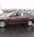 ford fusion 2011 dark plum sedan sel gasoline 4 cylinders front wheel drive 6 speed automatic 45344
