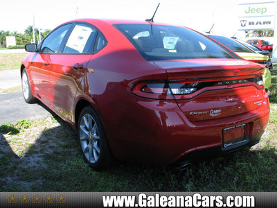 dodge dart 2013 red sedan rallye gasoline 4 cylinders front wheel drive shiftable automatic 33912