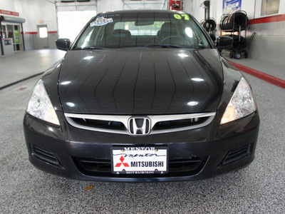 honda accord 2007 black sedan ex l gasoline 6 cylinders front wheel drive not specified 44060