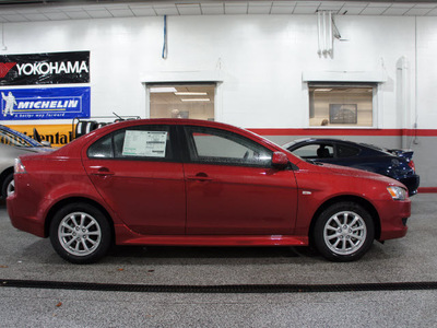 mitsubishi lancer 2013 dk  red sedan se gasoline 4 cylinders all whee drive automatic 44060