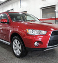mitsubishi outlander 2013 dk  red gt gasoline 6 cylinders all whee drive automatic 44060