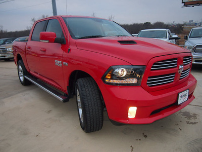 ram 1500 2013 red sport gasoline 8 cylinders 4 wheel drive automatic 76210