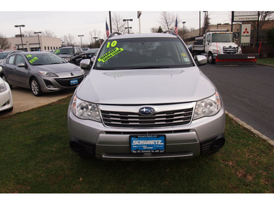 subaru forester 2010 spark silver suv 2 5x premium gasoline 4 cylinders all whee drive automatic 07702