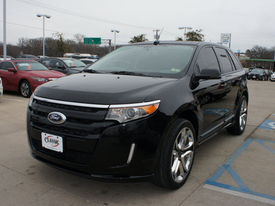 ford edge 2012 black suv sport gasoline 6 cylinders front wheel drive shiftable automatic 76210