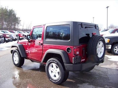 jeep wrangler 2013 red suv sport gasoline 6 cylinders 4 wheel drive automatic 44024