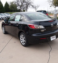 mazda mazda3 2013 black sedan i sport gasoline 4 cylinders front wheel drive automatic 76210