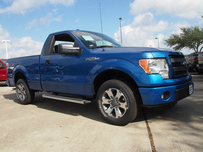 ford f 150 2013 blue 2wd flex fuel 6 cylinders 2 wheel drive 6 speed automatic 77505