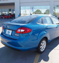 ford fiesta 2013 blue sedan se gasoline 4 cylinders front wheel drive automatic 77338