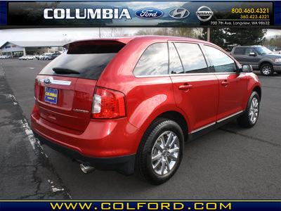 ford edge 2011 red limited gasoline 6 cylinders front wheel drive automatic 98632