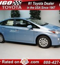toyota prius plug in hybrid 2013 clearwater blue hatchback i 4 cylinders front wheel drive automatic 91731