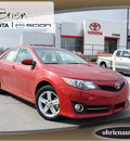 toyota camry 2013 red sedan se gasoline 4 cylinders front wheel drive automatic 46219
