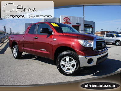 toyota tundra 2010 red sr5 gasoline 8 cylinders 4 wheel drive automatic 46219