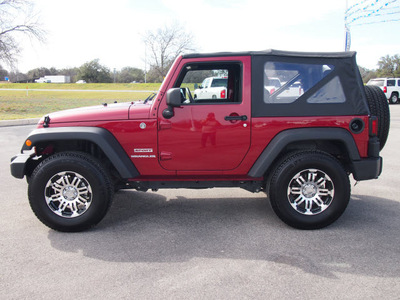 jeep wrangler 2012 red suv sport gasoline 6 cylinders 4 wheel drive automatic 78016