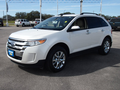 ford edge 2011 white sel gasoline 6 cylinders front wheel drive automatic 78016