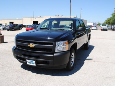 chevrolet silverado 1500 2012 black flex fuel 8 cylinders 2 wheel drive automatic 75075