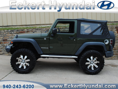 jeep wrangler 2008 green suv x gasoline 6 cylinders 4 wheel drive automatic 76210