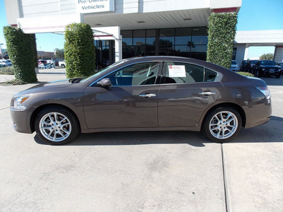 nissan maxima 2012 dk  brown sedan 3 5 s gasoline 6 cylinders front wheel drive shiftable automatic 77477