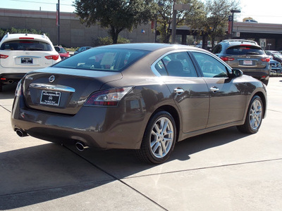 nissan maxima 2012 dk  brown sedan 3 5 s gasoline 6 cylinders front wheel drive shiftable automatic 77477