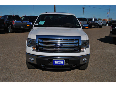 ford f 150 2013 white platinum king ranch flex fuel 8 cylinders 4 wheel drive automatic 78523