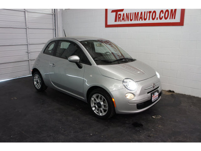fiat 500 2012 silver hatchback pop gasoline 4 cylinders front wheel drive automatic 76502