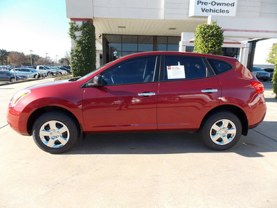 nissan rogue 2010 red suv s gasoline 4 cylinders front wheel drive automatic 77477