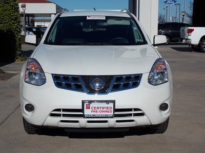 nissan rogue 2012 white sl gasoline 4 cylinders front wheel drive automatic 77477