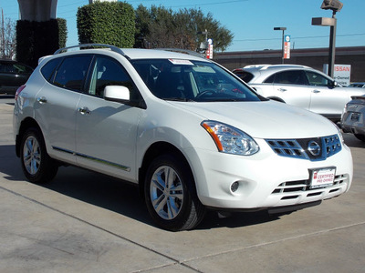 nissan rogue 2012 white sl gasoline 4 cylinders front wheel drive automatic 77477