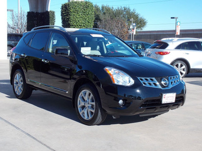 nissan rogue 2012 black sl gasoline 4 cylinders front wheel drive automatic 77477