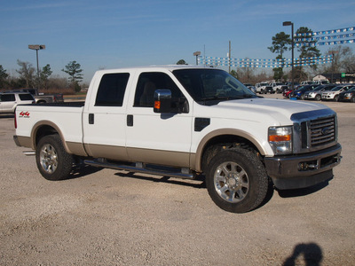 ford f 250 super duty 2008 white lariat gasoline 8 cylinders 4 wheel drive automatic with overdrive 77575
