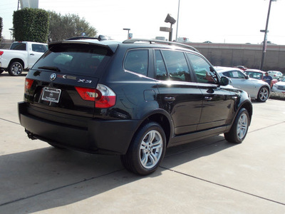 bmw x3 2005 black suv 3 0i gasoline 6 cylinders all whee drive shiftable automatic 77477